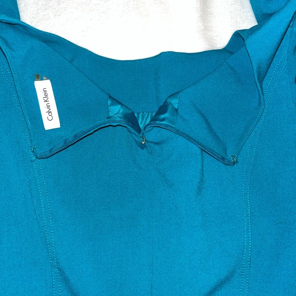 Calvin Klein Turquoise Pencil Dress - Picture 9 of 9
